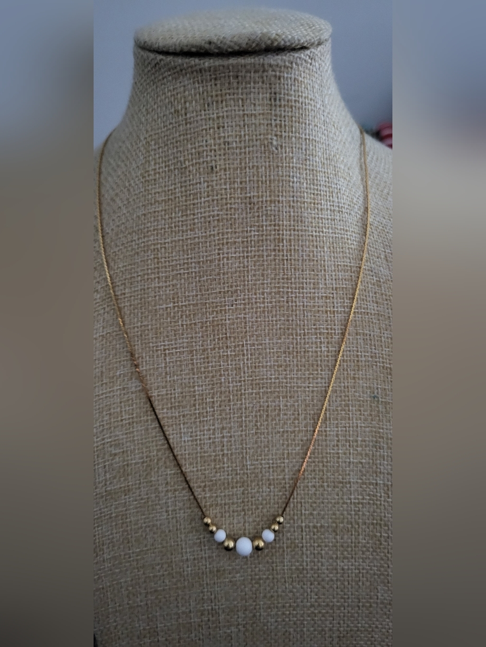 Vintage Napier Goldtone Beaded Necklace - Women Jewelry